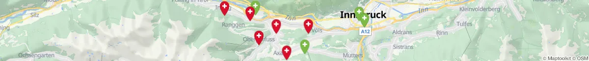 Kartenansicht für Apotheken-Notdienste in der Nähe von Zirl (Innsbruck  (Land), Tirol)